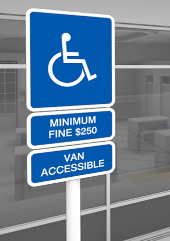 example accessible parking sign